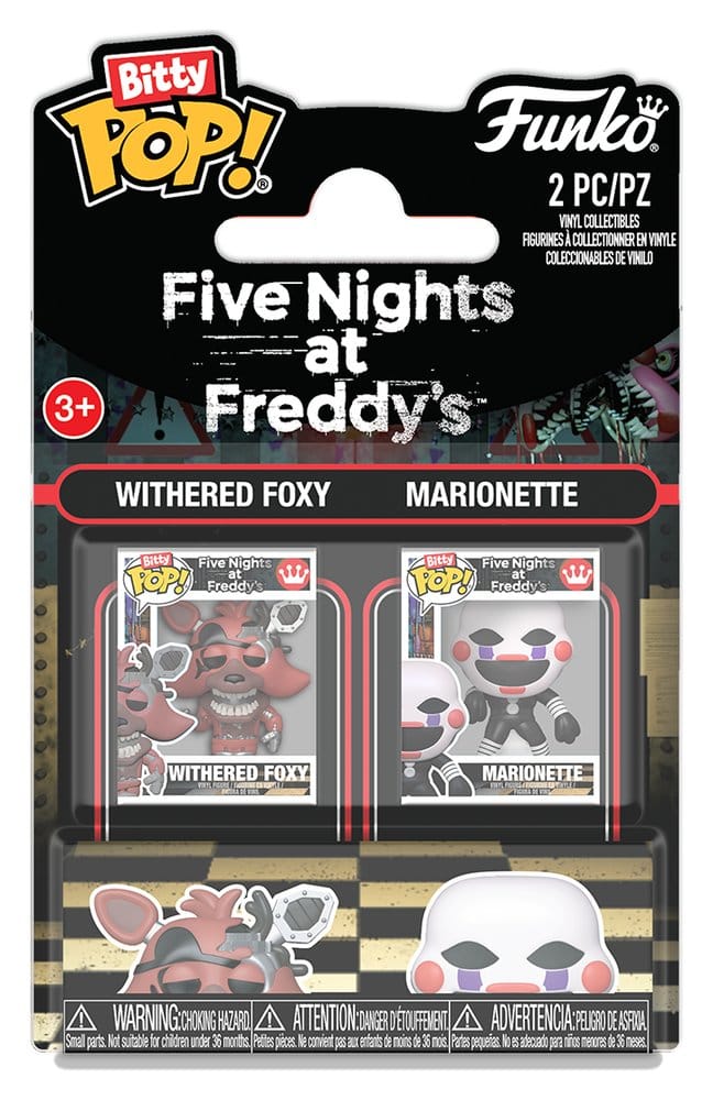 Five Nights at Freddy's Pack de 2 Figuras Bitty POP! Vinyl Withered Foxy & Marionette 2 cm