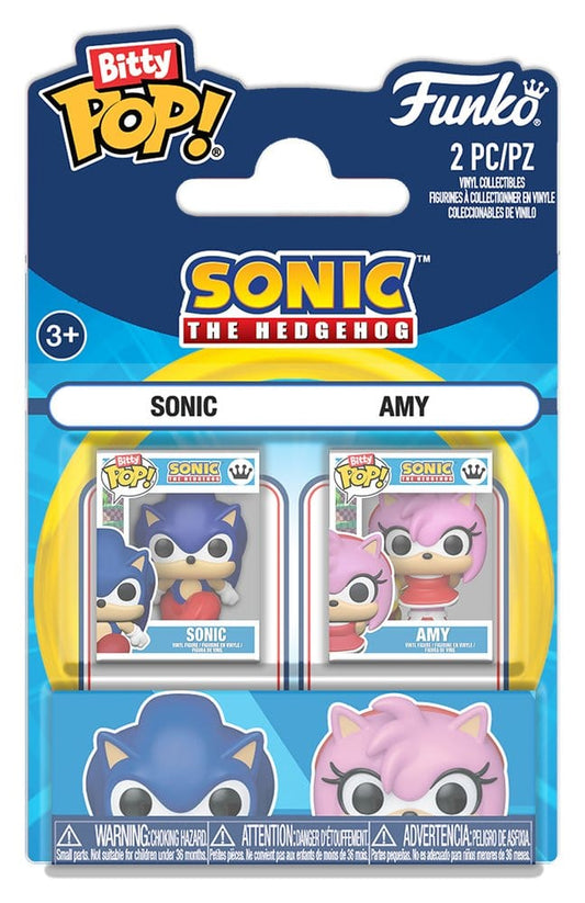Sonic the Hedgehog Pack de 2 Figuras Bitty POP! Vinyl Sonic & Amy Rose 2 cm