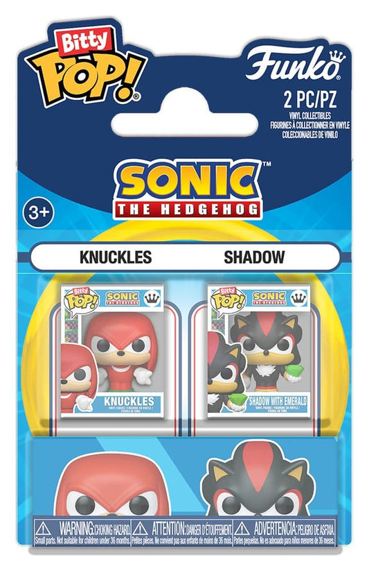 Sonic the Hedgehog Pack de 2 Figuras Bitty POP! Vinyl Knuckles & Shadow 2 cm