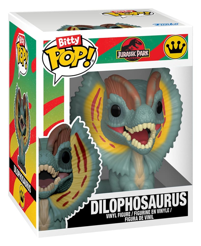 Jurassic Park Pack de 2 Figuras Bitty POP! Vinyl Tyrannosaurus Fossil & Dilophosaurus 2 cm
