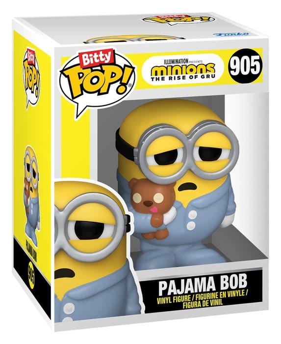 Minions Bitty POP! Vinyl Figuras Pajama Bob & Tourist Dave 2 cm