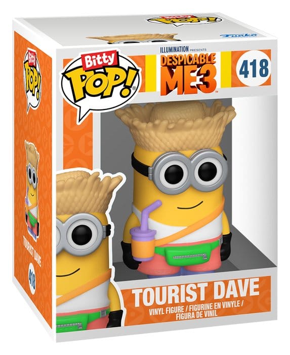 Minions Bitty POP! Vinyl Figuras Pajama Bob & Tourist Dave 2 cm