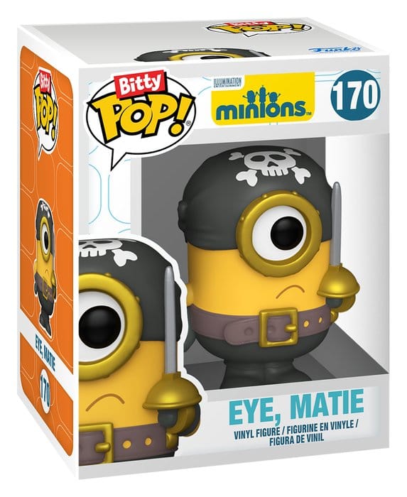 Minions Bitty POP! Vinyl Figuras Bride Kevin & Eye, Matie 2 cm