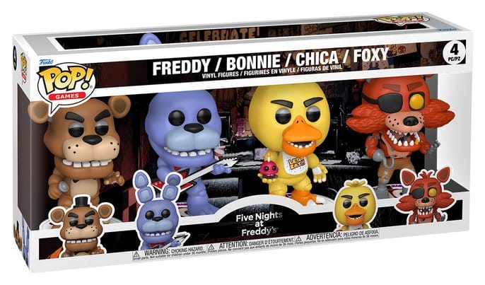 Five Nights at Freddy's Figuras POP! Vinyl 4-Pack Black Friday Bundle 9 cm