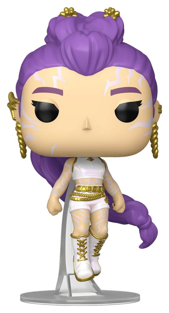 KPop Demon Hunters Figuras POP! Animation Vinyl Rumi with Chase (Glow) 9 cm Surtido (6)