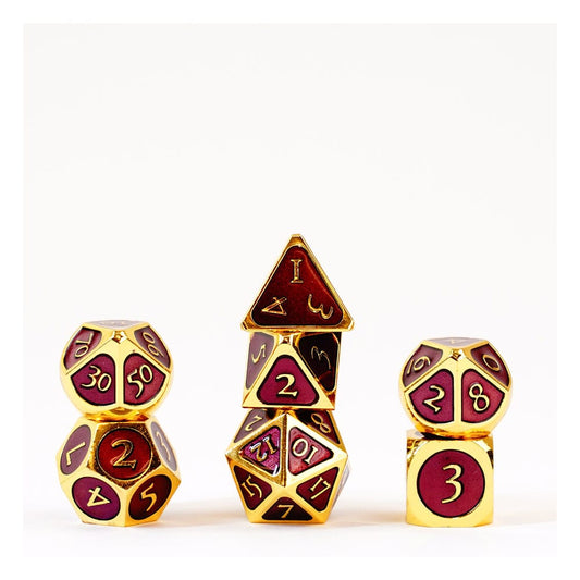 FanRoll Pack de Dados Gold with Purple Enamel (7)