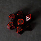 FanRoll Pack de Dados Red with Black Enamel (7)