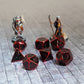 FanRoll Pack de Dados Red with Black Enamel (7)