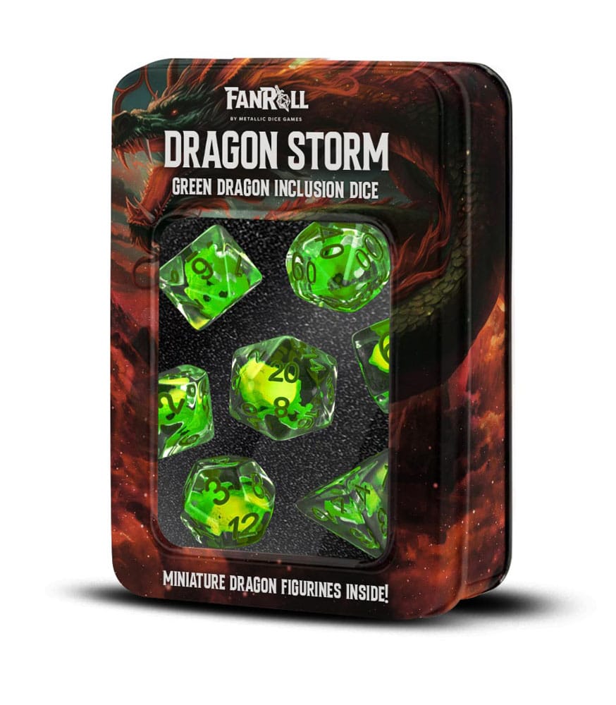 Dragon Storm Inclusion Pack de Dados Green Dragon (7)