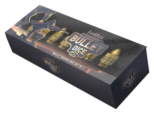 FanRoll Resin Bullet Poly Pack de Dados Gunslinger (7)