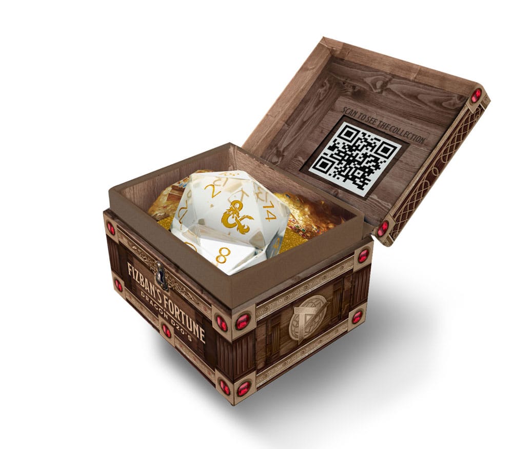 Dungeons & Dragons Blind Mystery Box Dados Fizban's Treasure d20 25 mm - Z POP Toys