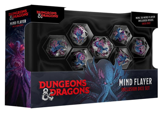Dungeons & Dragons Monsters Resin Inclusion Pack de Dados Mind Flayer (7)