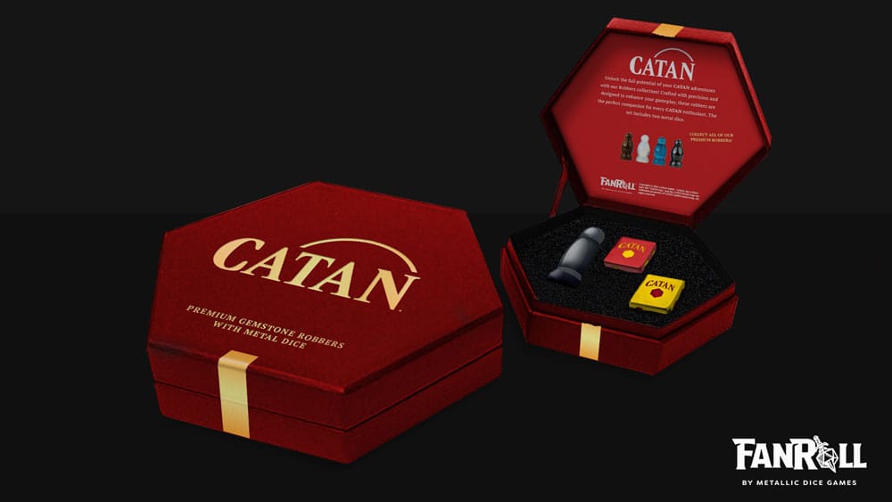 Los colonos de Catán Upgrade Pack de Dados Robber & Metal: Hematite