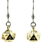 Lair Wear Pendientes de Dado D20 Gold Metal