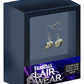 Lair Wear Pendientes de Dado D20 Gold Metal