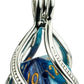 Lair Wear Caged Dice Collar D20 Blue & Light Blue con Gold