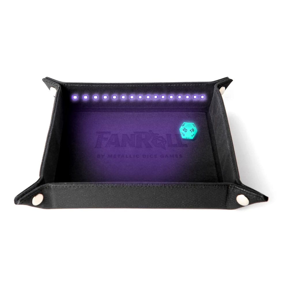 FanRoll Shadowlight Bandeja plegable para dados Blacklight Black