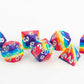 FanRoll Sharp Edge Silicone Pack de Dados Rainbow (7) - Z POP Toys