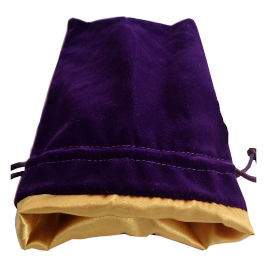FanRoll  Bolsa para Dados Velvet Purple with Golden Satin Large