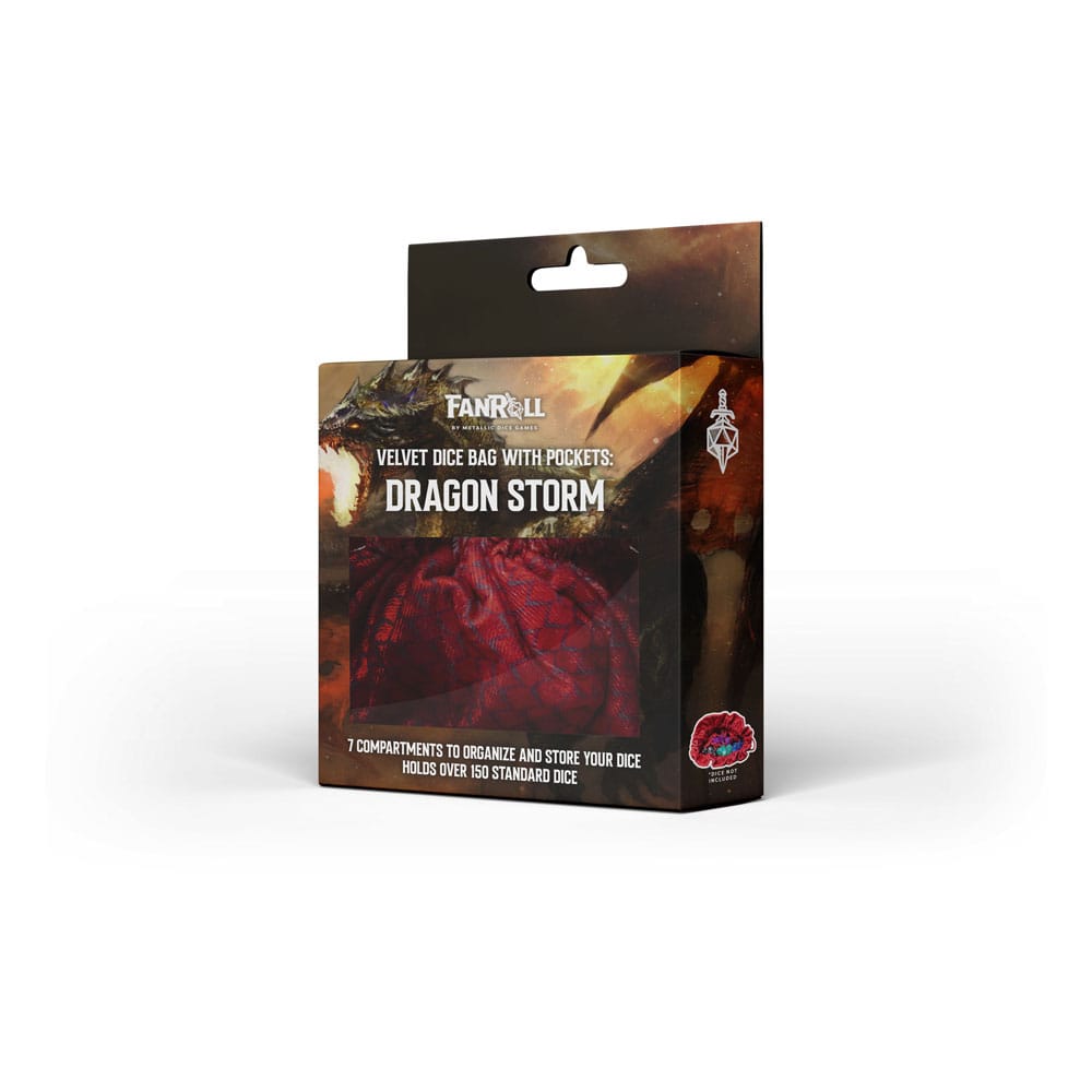 Dragon Storm Bolsa para Dados con compartimentos Red Dragon Scales