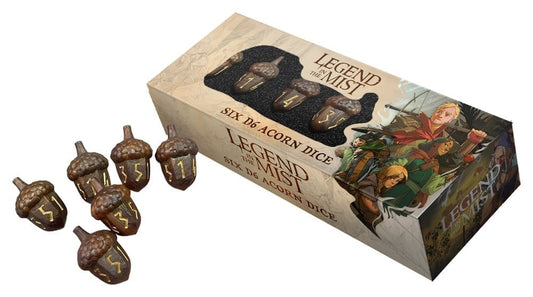 FanRoll Legend in the Mist Juego de Dados D6 Resina de Bellota (6)