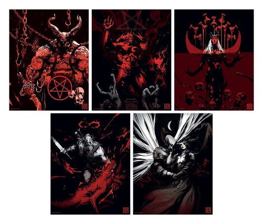 Diablo Litografia Set of Five Limited Edition 36 x 28 cm