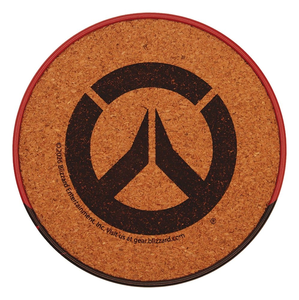 Overwatch Pack de 4 Posavasos de metal impreso