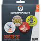 Overwatch Pack de 4 Posavasos de metal impreso