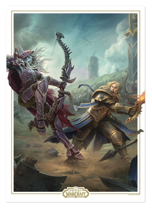 World of Warcraft Litografia Sylvanas vs Anduin Wrynn Limited Edition 42 x 30 cm