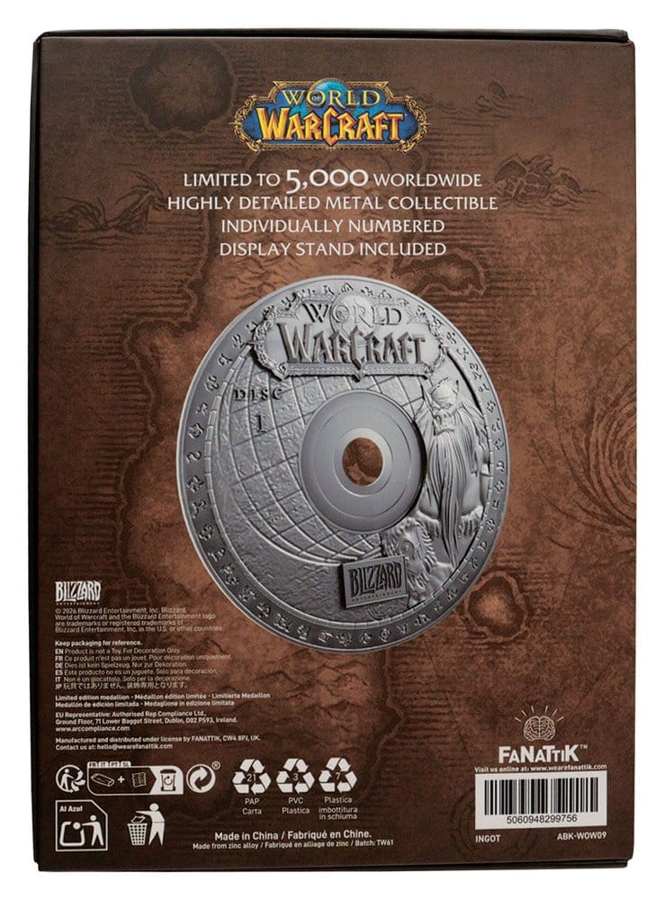 World of Warcraft Réplica CD-ROM Limited Edition 11 cm