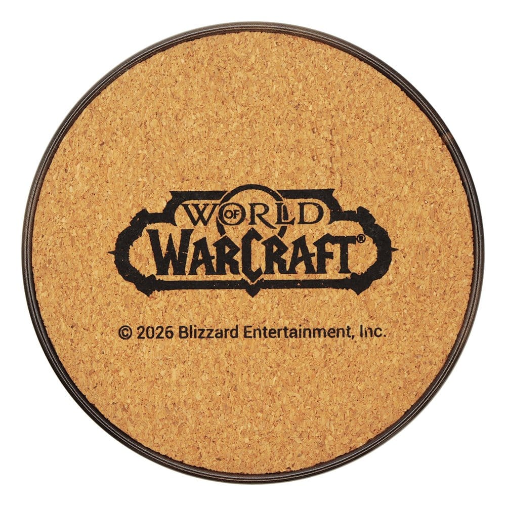 World of Warcraft Pack de 4 Posavasos de metal impreso