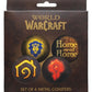 World of Warcraft Pack de 4 Posavasos de metal impreso