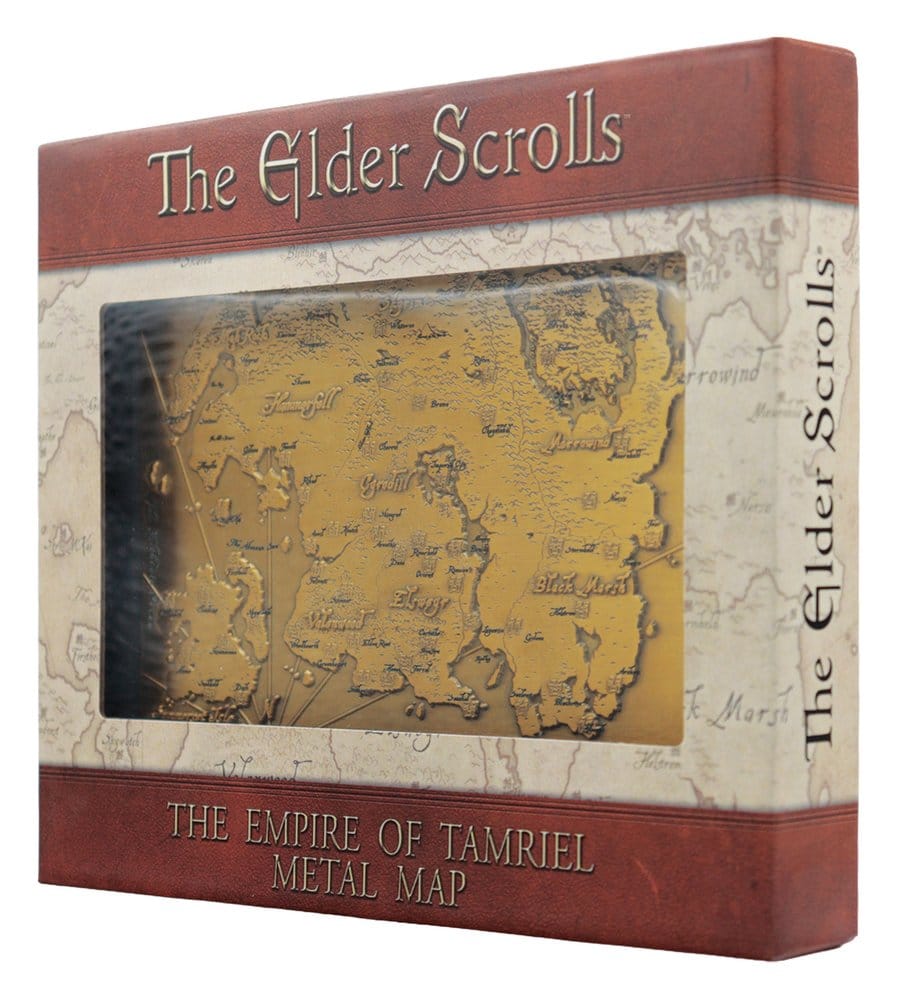 The Elder Scrolls Réplica Metal Map of Tamriel Limited Edition 15 x 13 cm