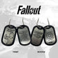 Fallout Chapas de Identificación con Collar Logo