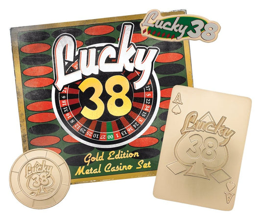 Fallout: New Vegas Réplica Lucky 38 Imitation Gold Casino Set Limited Edition