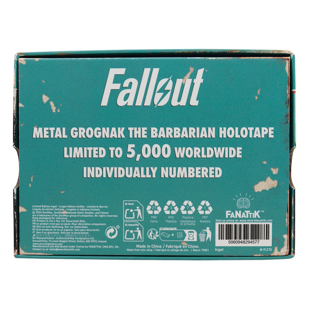 Fallout Réplica Grognak the Barbarian Holotape