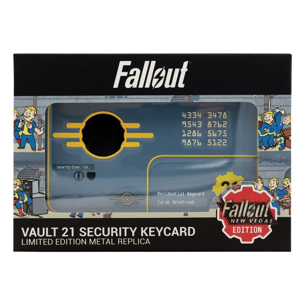 Fallout: New Vegas Réplica Vault 21 Security Keycard Limited Edition - Z POP Toys