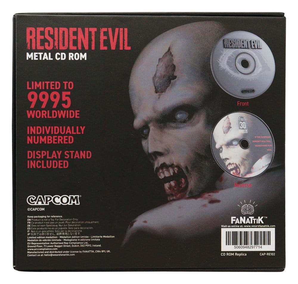 Resident Evil Réplica CD-ROM 30th Anniversary Limited Edition 11 cm