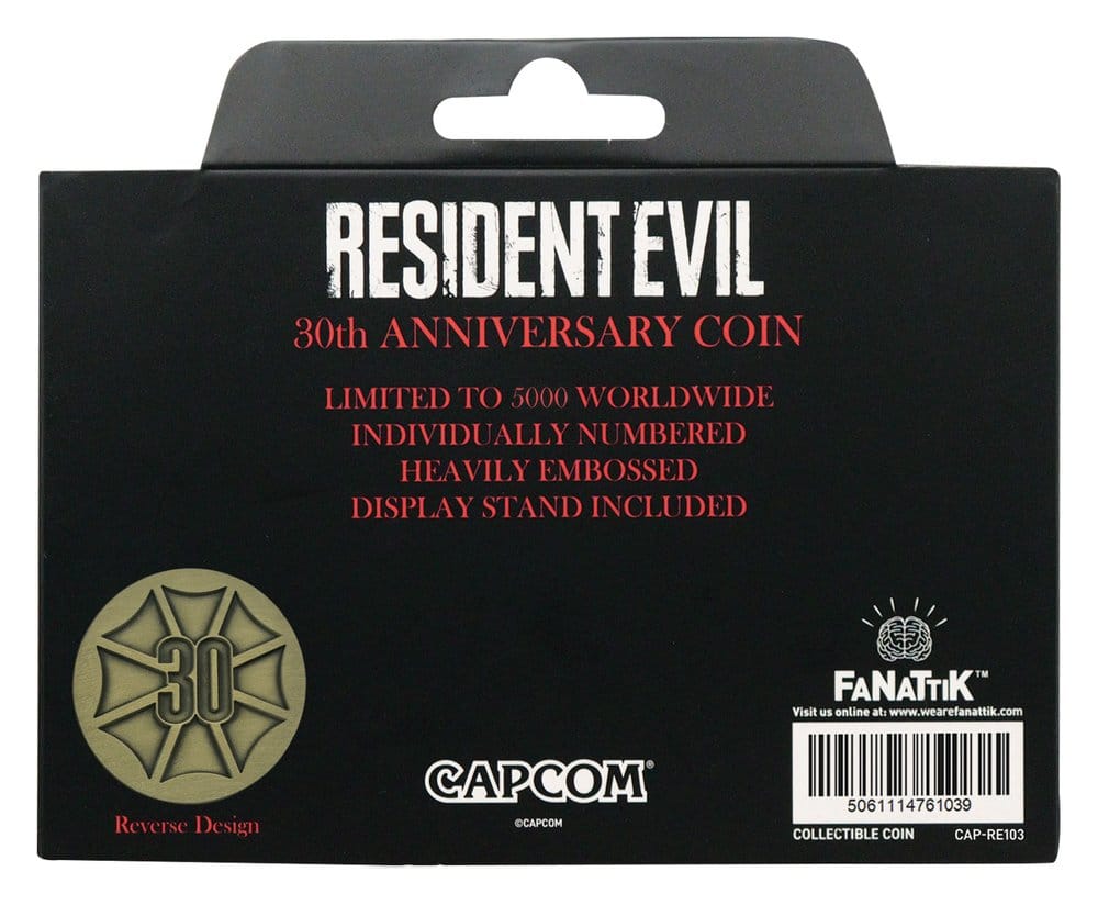 Resident Evil Moneda 30th Anniversary Antique Brass Edition