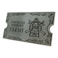Resident Evil 4 Réplica 1/1 Metal Exclusive Upgrade Ticket