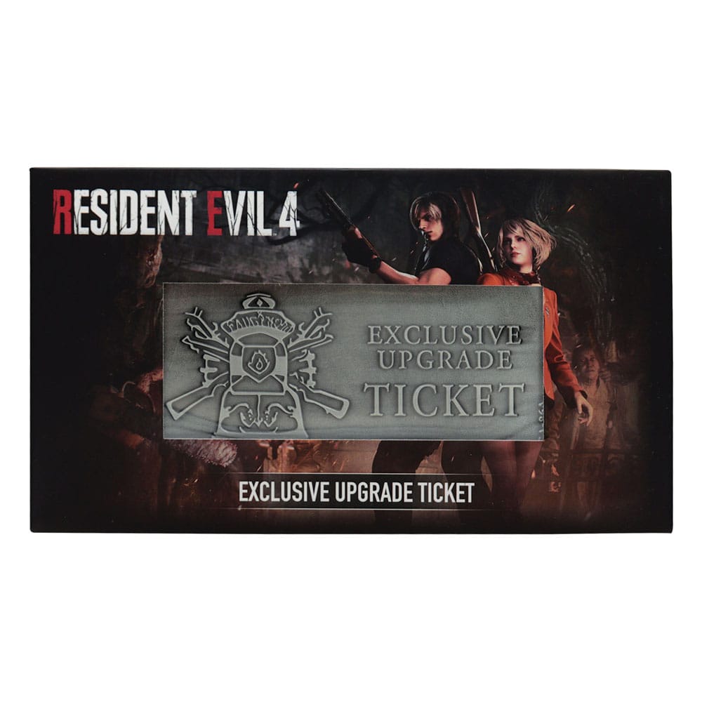 Resident Evil 4 Réplica 1/1 Metal Exclusive Upgrade Ticket