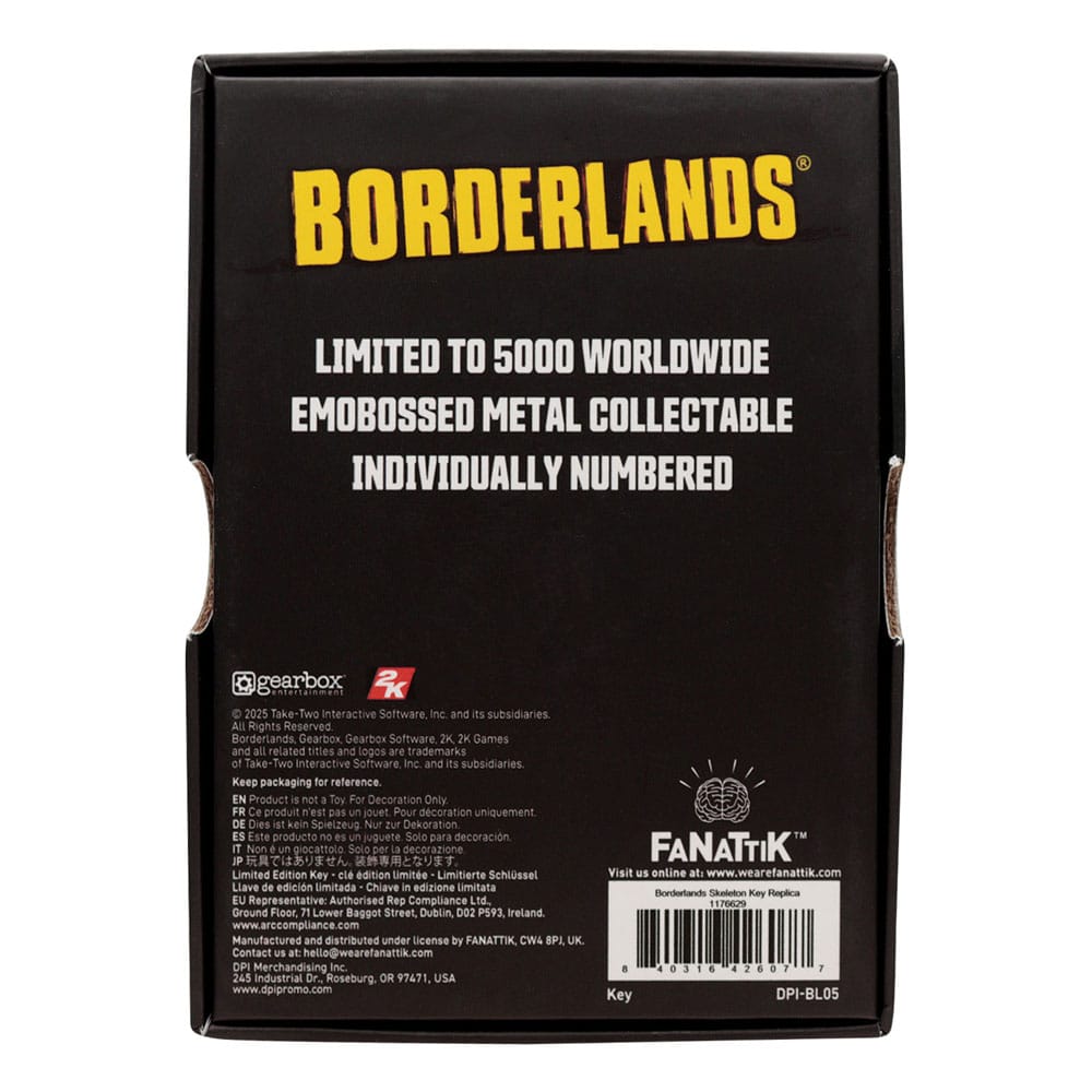 Borderlands Réplica Gold Key - Z POP Toys