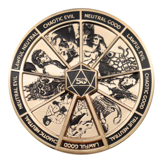 Dungeons & Dragons Chapa Alignment Spinner Coloured Limited Edition