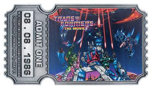 Transformers Réplica The Movie 40th Anniversary Movie Ticket Limited Edition 9 x 16 cm