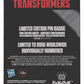Transformers Chapa The Movie 40th Anniversary Unicron Limited Edition