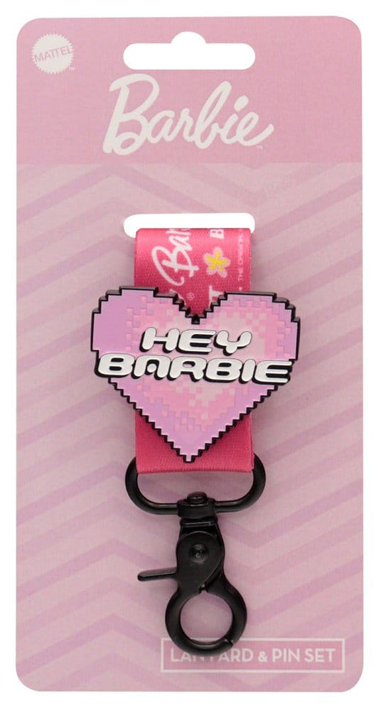 Barbie Llavero & Chapa Set