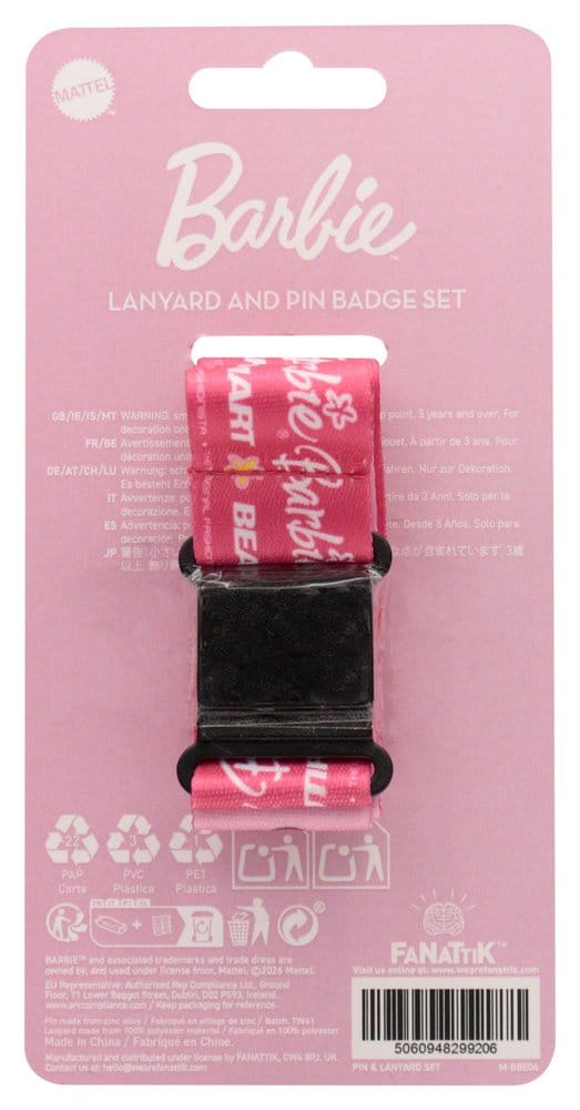 Barbie Llavero & Chapa Set