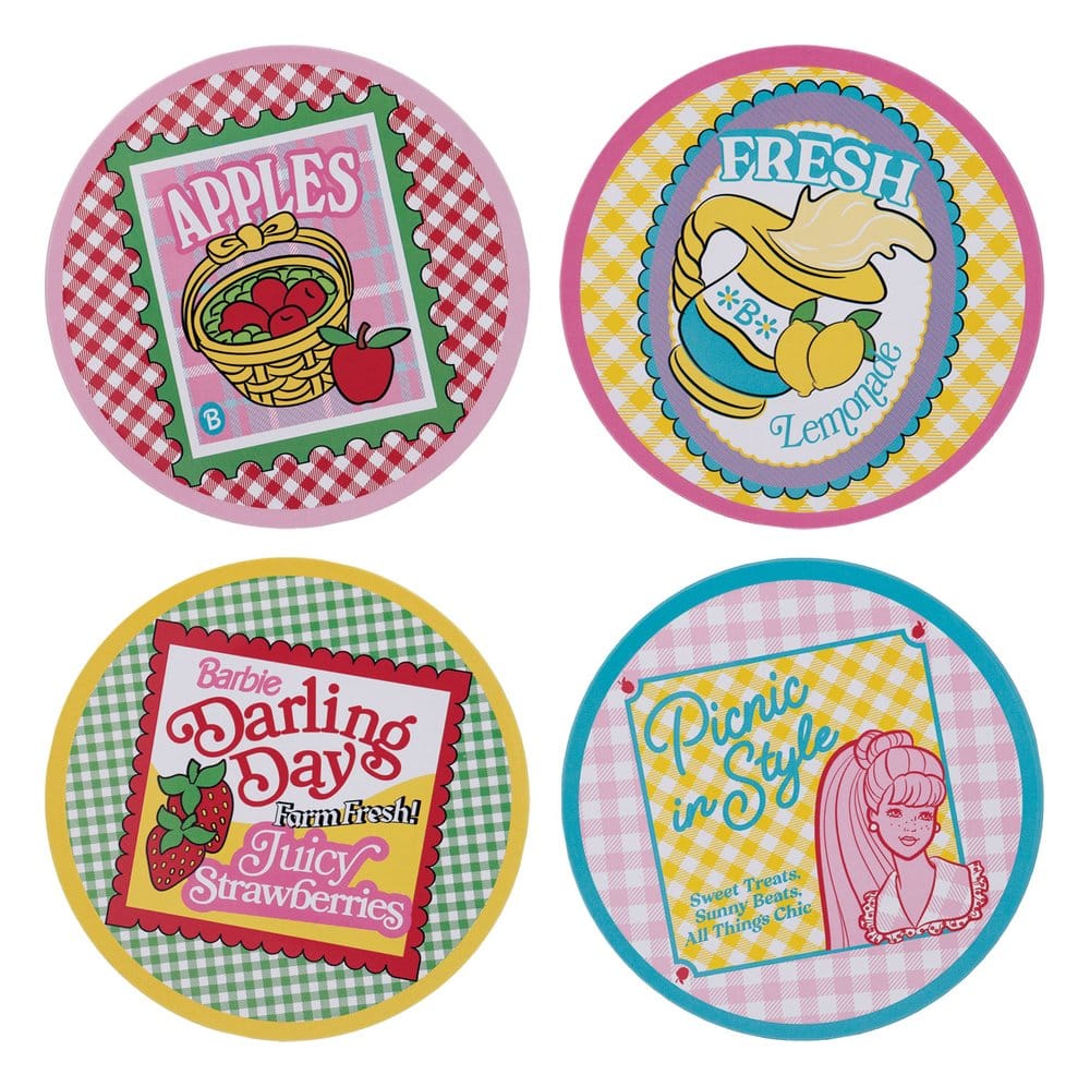 Barbie Pack de 4 Posavasos