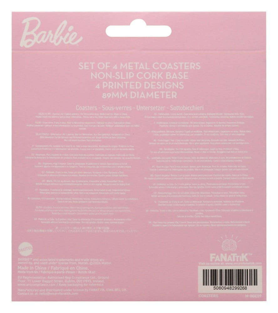 Barbie Pack de 4 Posavasos