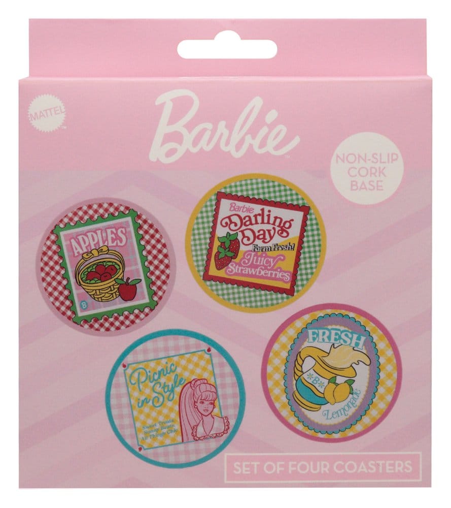 Barbie Pack de 4 Posavasos